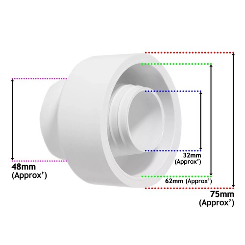 External toilet flush cone - external,