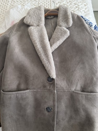 Real sheepskin vintage jacket - vintage,