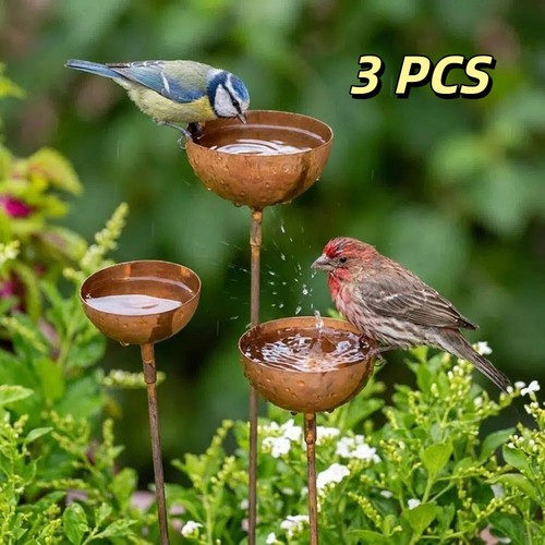 3pcs metal rain catcher stake - 3pcs,