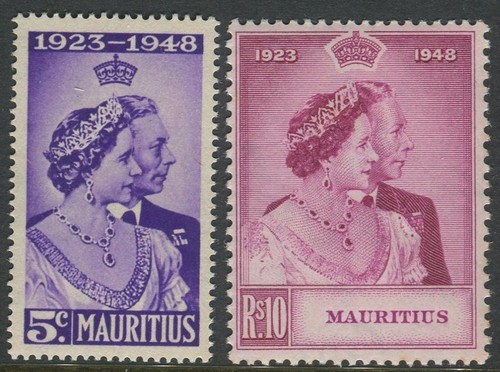 Mauritius 1948 silver wedding - mauritius,