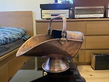 vintage copper coal scuttle