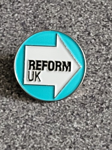 Reform enamel lapel badge - reform,