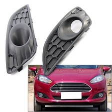 1 Pair Car Front Bumper Grille Fog Light Cover For Ford Fiesta 2012-2016 2015 14