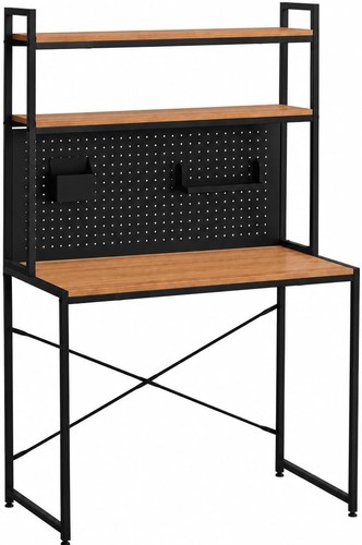 Computer desk with hutch - with,