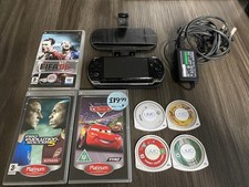 Sony PSP 2003 Console 4 Games Charger - New Battery And Case