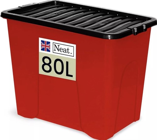 Plastic storage box 80l - plastic,