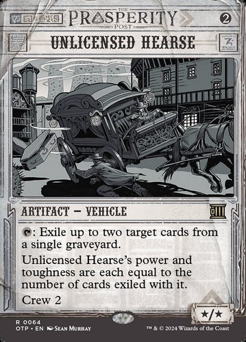 Mtg unlicensed hearse thunder - unlicensed,
