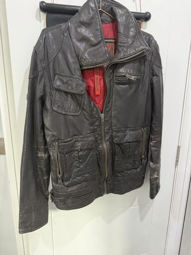 Superdry men leather jacket - men's,