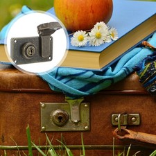  2 Pcs Wood Cabinet Lock Box