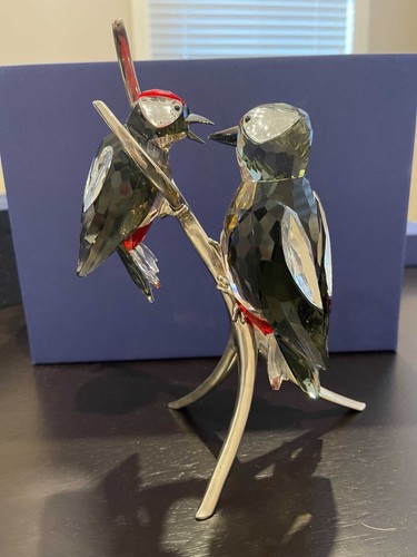 Swarovski figurine woodpeckers - swarovski,