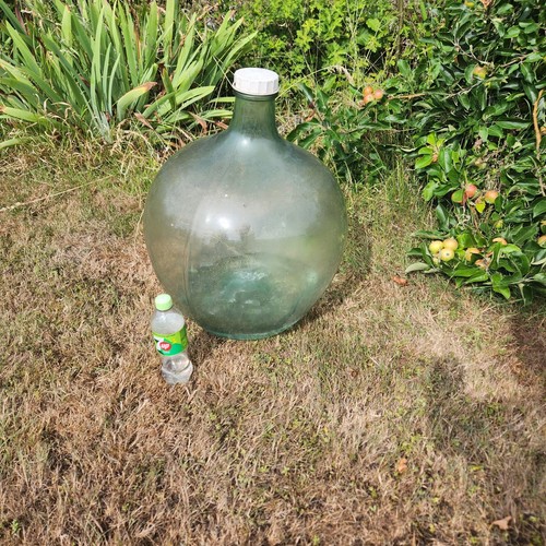 Large vintage glass carboy - glass,