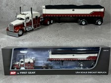 1/64 Kenworth W900L & MAC Coal End Dump Copper/Cream DCP by First Gear
