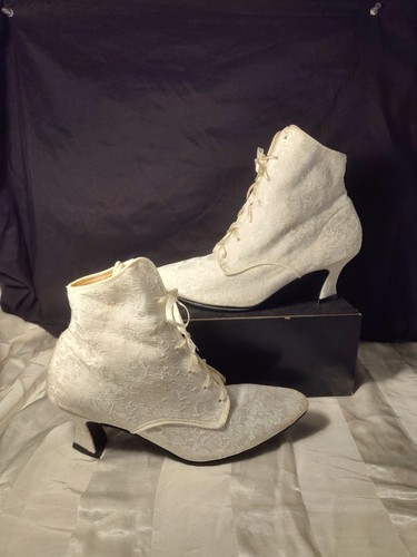 Vtg white lace bridal - vtg,