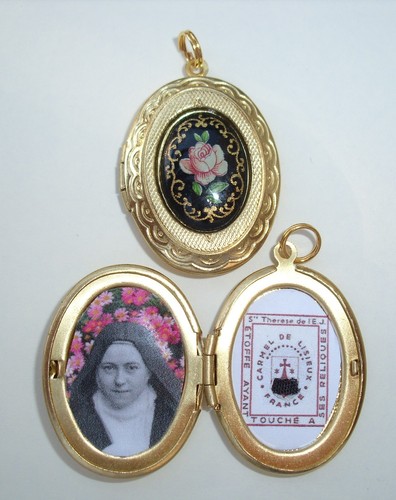 Therese relic locket - st,