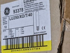 GE Lucalox 93378 250W LU250/XO/T/40 High Pressure Sodium Lamp Light Bulb