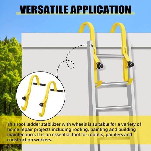 Ladder roof hook stabilizer - ladder,