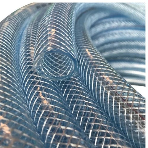 Clear pvc braided hose - clear,