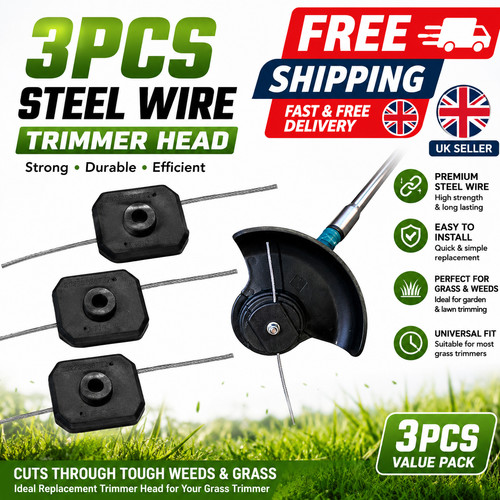 3pcs steel wire trimmer head - 3pcs,