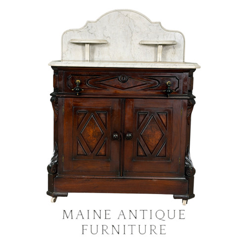 Victorian marble top washstand - victorian,