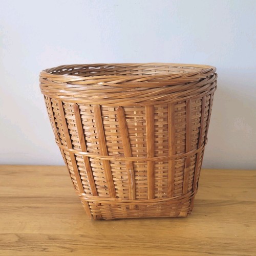 Bamboo wicker basket - bamboo,