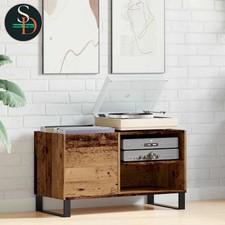 Modern Record Cabinet Player Stand Sideboard Old Wood Engineered Wood vidaXL