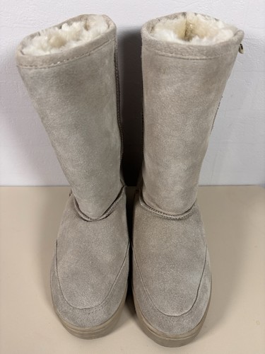 Bearpaw grey suede tall boots - bearpaw,