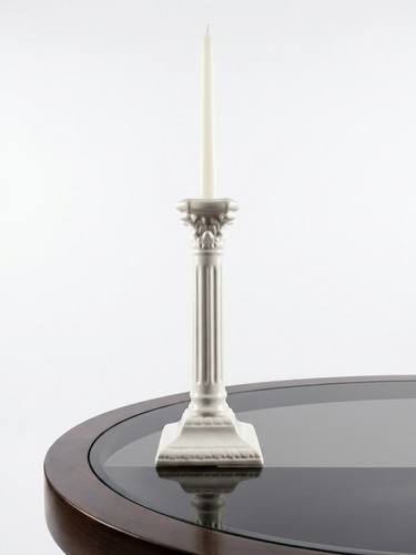 Vintage white ceramic roman - white,
