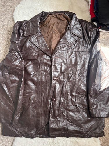 Vintage men brown - brown, genuine