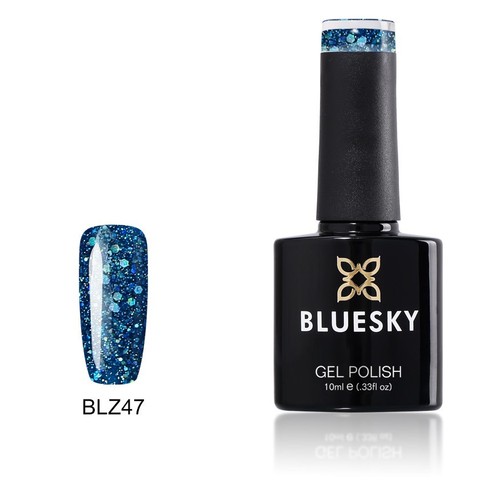 Bluesky gel nail - bluesky, blue