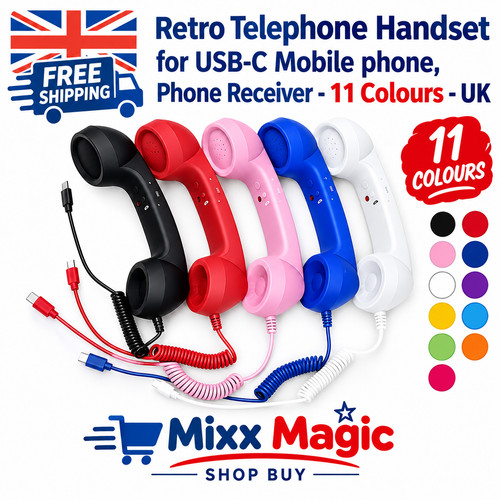Retro telephone handset for - telephone,