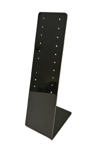 Black plastic elegant earing - black,