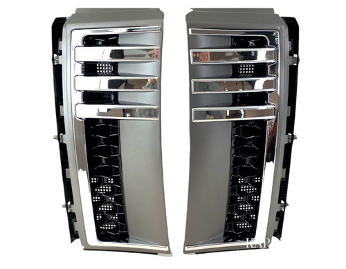 Side vents grey - vents, chrome