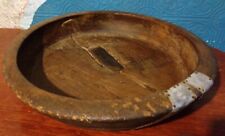 Large Antique Wooden French Dough Bowl