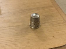 Antique James Fenton Sterling Silver Thimble Birm’ham Hallmarked JF Floral Band