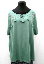 Jade green Mantaray floral