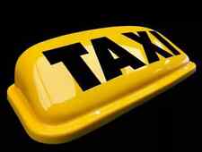 Taxi Roof Sign 18" Yellow - magnetic Hackney Private Hire Top Box LED FREE P&P