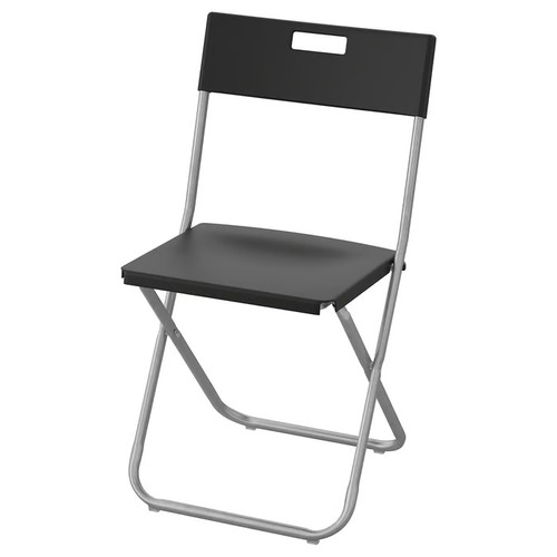 Ikea gunde folding - ikea, black