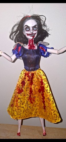 Ooak zombie snow white horror - ooak,