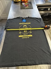 Vintage Adidas Muhammad Ali T Shirt Large Miami Beach Training Black BNWT 2007