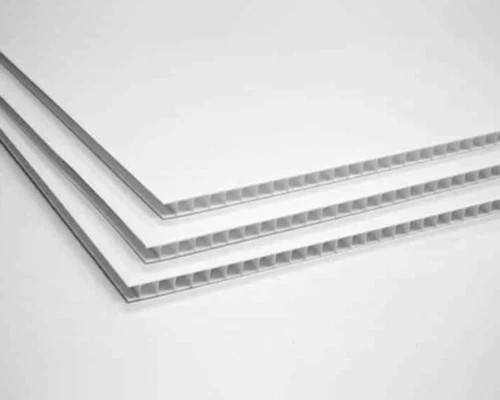 White fluted plastic - fluted, correx