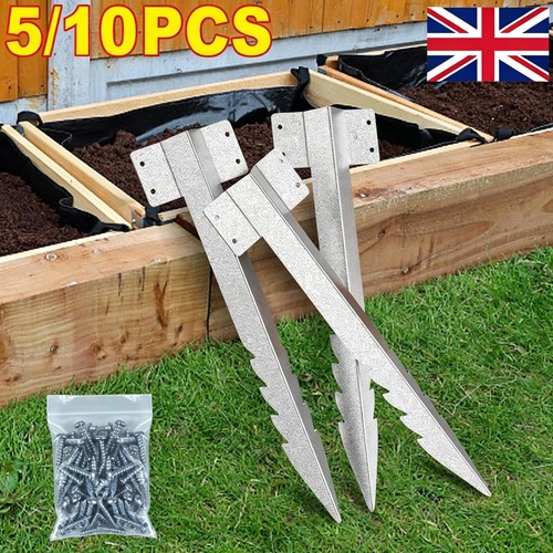 10x railway sleeper brackets - 5/10x,
