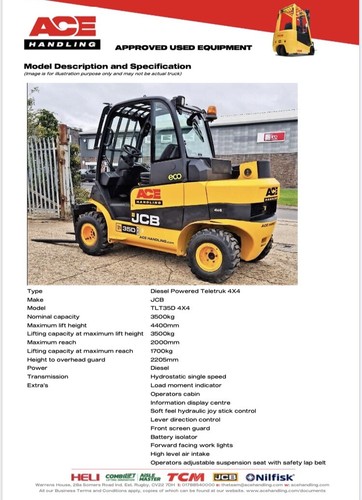 Jcb teletruk tlt35d 4x4 - tlt35d,