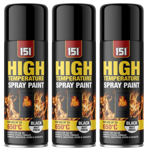 Matt black high temp - 3x,