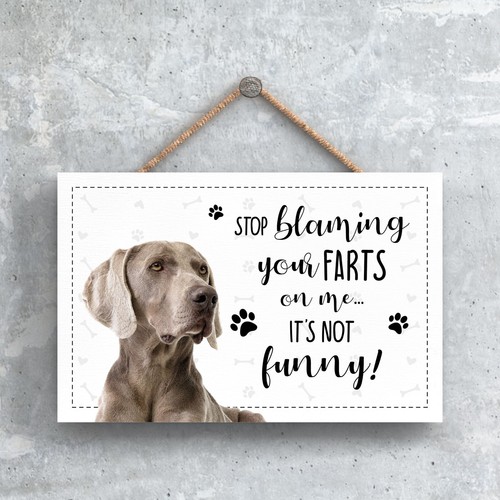 Weimaraner fun sign plaque