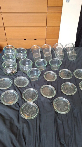 12x weck glass jars - 12x, lids
