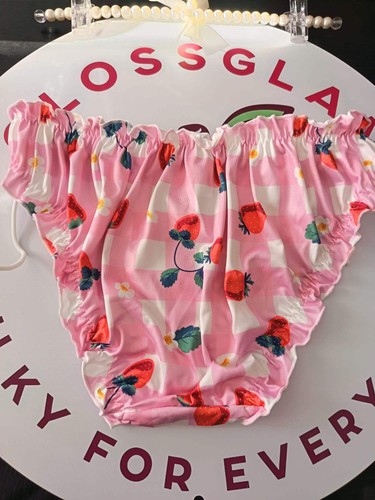 Pink strawberry frilly - strawberry,