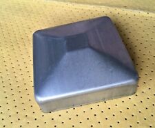 £2.59 each 2 of 70mm x 70mm  GALVANIZED SQUARE METAL FENCE  GATE POST CAP PEAKED