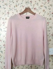 Massimo Dutti Cashmere Pale Pink Long Sleeve Jumper Size M.