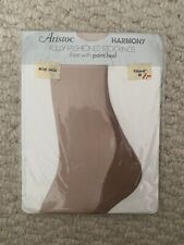 RARE ARISTOC HARMONY POINT FULLY FASHIONED STOCKINGS BLUE HAZE Size 9  23cm long