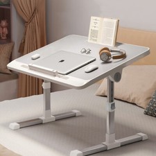 Folding Laptop Table Bed Tray Sofa Lap Desk Notebook Stand Adjustable Height NEW